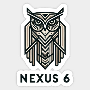 Nexus 6 Owl Sticker